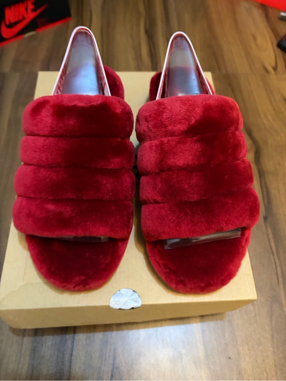 UGG Women's Red  Slide Slippers